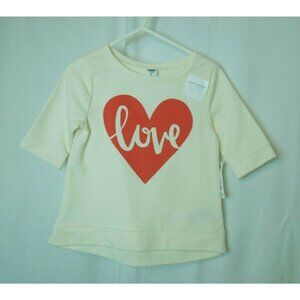 Toddler Girl Old Navy Heart LOVE Tunic Length Pullover Sweater Size 2T